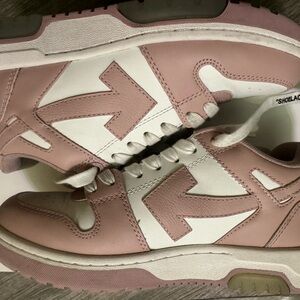 Stylish Pink and White Sneakers